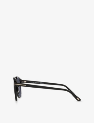 TOM FORD: TR001830 Damian Pilot-Frame Acetate Sunglasses