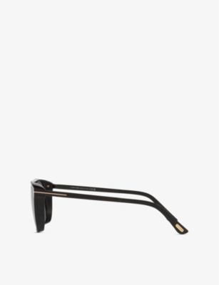 Tom Ford Womens Black Tr001836 Lionel Square-frame Acetate Sunglasses In Black