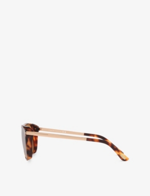 Tom Ford Womens Brown Tr001836 Lionel Square-frame Tortoiseshell Acetate Sunglasses In Brown