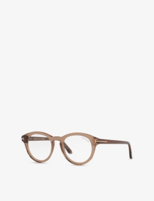TOM FORD: TR001853 Round-Frame Acetate Optical Glasses