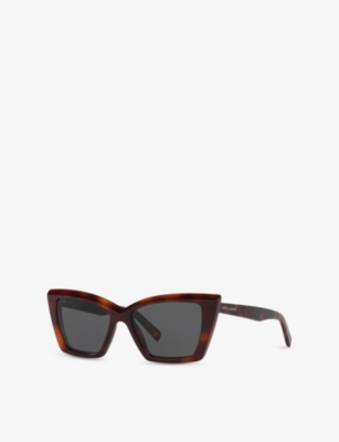 SAINT LAURENT: SL657 Cat-Eye Frame Acetate Sunglasses