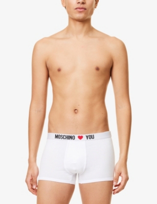 MOSCHINO: My Valentine Pack Of Two Stretch-Cotton Trunks