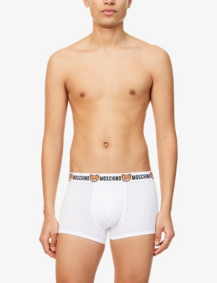 MOSCHINO: Underbear Pack-of-Two Stretch-Cotton Trunks