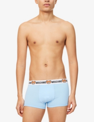 MOSCHINO: Underbear Pack-of-Two Stretch-Cotton Trunks