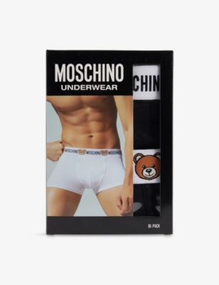 MOSCHINO: Underbear Pack-of-Two Stretch-Cotton Trunks