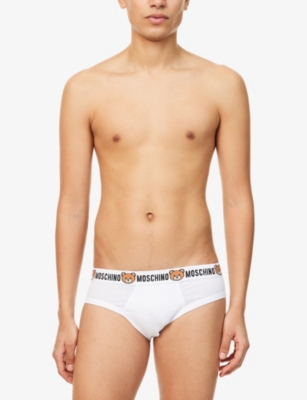 MOSCHINO: Underbear Pack-of-Two Stretch-Cotton Briefs