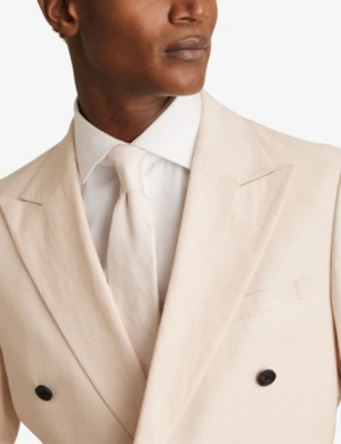 REISS: Elio Plain Linen Tie