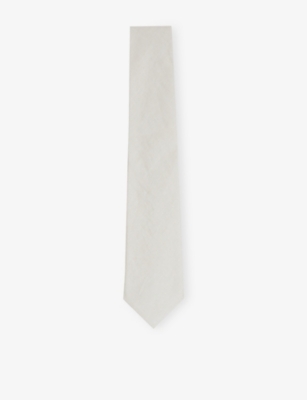 REISS: Elio Plain Linen Tie