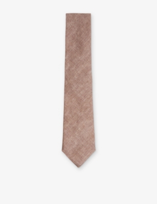REISS: Elio Plain Linen Tie