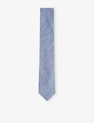 REISS: Elio Plain Linen Tie