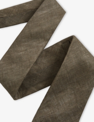 REISS: Elio Plain Linen Tie
