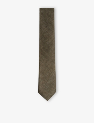 REISS: Elio Plain Linen Tie