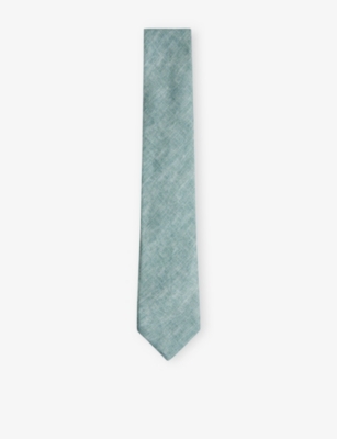 REISS: Elio Plain Linen Tie
