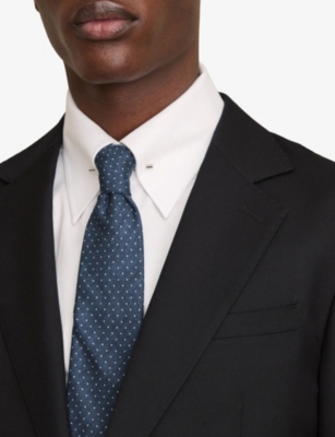 REISS: Aurelio Dotted Silk Tie