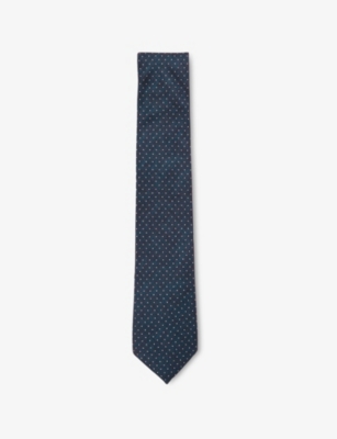 REISS: Aurelio Dotted Silk Tie