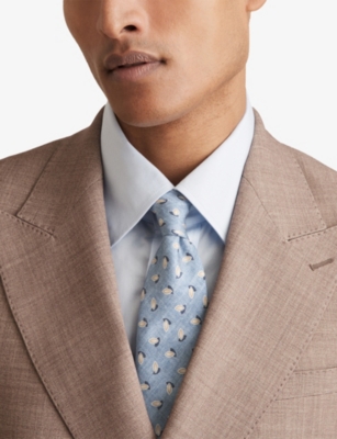 REISS: Leone Geo-Pattern Silk Tie