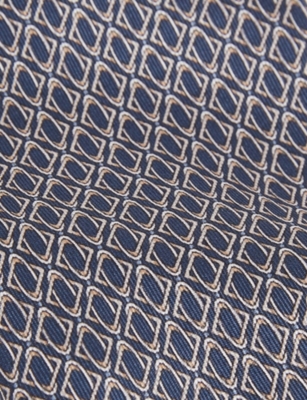 REISS: Caruso Geometric-Pattern Silk Tie