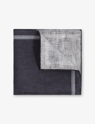 REISS: Fiorello Linen Pocket Square