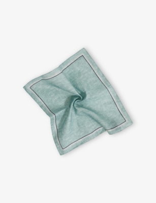 REISS: Fiorello Linen Pocket Square