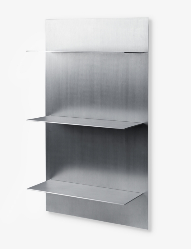 Lager Triple aluminium wall shelf