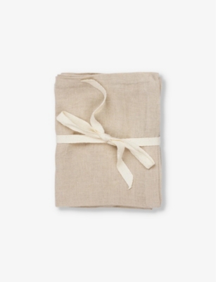 Square washed-linen napkins set of two