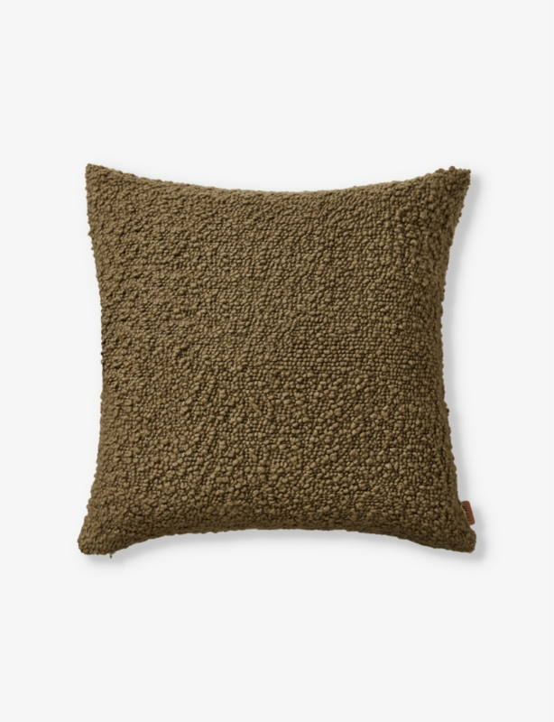 Moor square bouclé wool and cotton cushion 50cm x 50cm