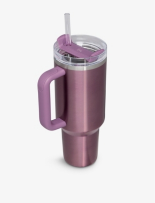 Stanley Primrose Glow Quencher H2.0 Flowstate Recycled Stainless-steel Bottle 1.18l In Primrose Glow