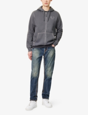 TRUE RELIGION: Rocco Super T Slim-Fit Denim Jeans
