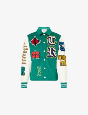 TRUE RELIGION: Corduroy Varsity Relaxed-Fit Cotton Jacket