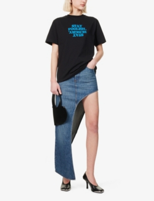 COPERNI: Text-Print Round-Neck Cotton-Jersey T-Shirt