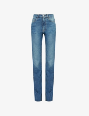 COPERNI: Buckle Five-Pockets Straight-Leg High-Rise Denim Jeans