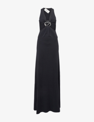 COPERNI: Branded-hardware cut-out stretch-jersey maxi dress