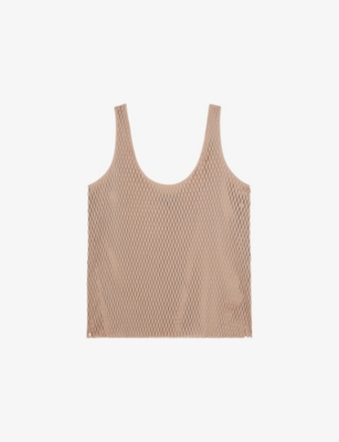 REISS: Reiss x Atelier Isabelle Laser-Cut Scoop-Neck Stretch-Woven Vest