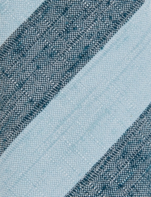 REISS: Ercole Textured Stripe Silk-Blend Tie