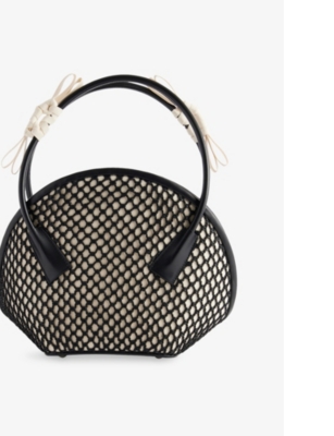 MAISON MARGIELA: Fortune Small Woven Top-Handle Bag