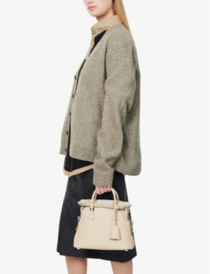 Shop Maison Margiela Womens Amande 5ac Classique Baby Leather Top-handle Bag