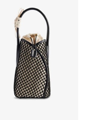 MAISON MARGIELA: Fortune Vertical Woven Top-Handle Bag