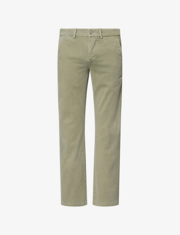 Slimmy tapered-leg cotton-blend chino trousers