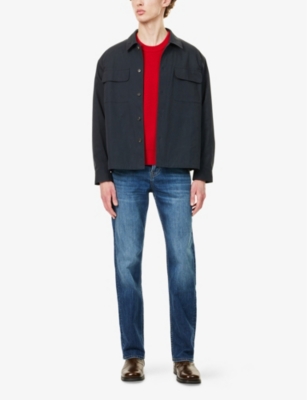 7 FOR ALL MANKIND: Austyn Straight-Leg Denim Jeans