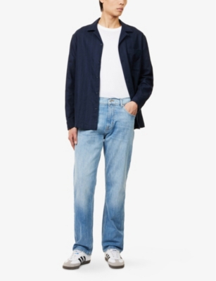 7 FOR ALL MANKIND: Modern Straight-Leg Regular-Fit Jeans