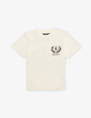 REPRESENT: Crest-Logo Short-Sleeve Cotton T-Shirt 1-6 years