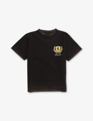 REPRESENT: Crest-Logo Short-Sleeve Cotton T-Shirt 1-6 years