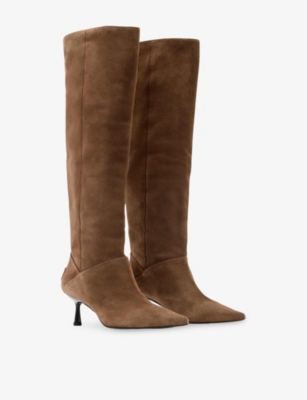 ALLSAINTS: Odyssey Leather Heeled Knee-High Boots