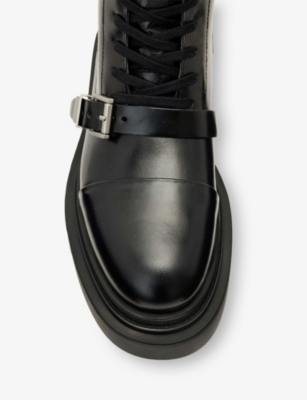 ALLSAINTS: Astrid Buckle Leather Biker Boots