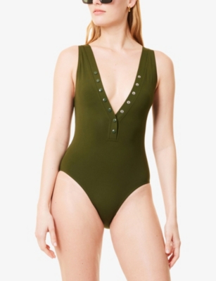 ERES: Icone V-neck Stretch-Woven Swimsuit