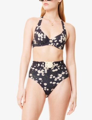 ERES: Passionnel Halter-Neck Stretch-Woven Bikini Top