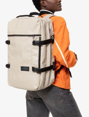 EASTPAK: Travelpack Logo-Patch Woven Backpack