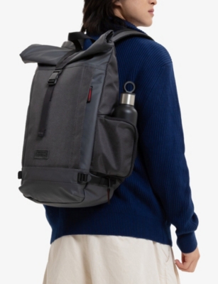 EASTPAK: Tecum Roll Logo-Patch Woven Backpack
