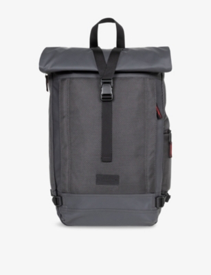 EASTPAK: Tecum Roll Logo-Patch Woven Backpack