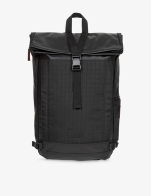 EASTPAK: Tecum Roll Logo-Patch Woven Backpack